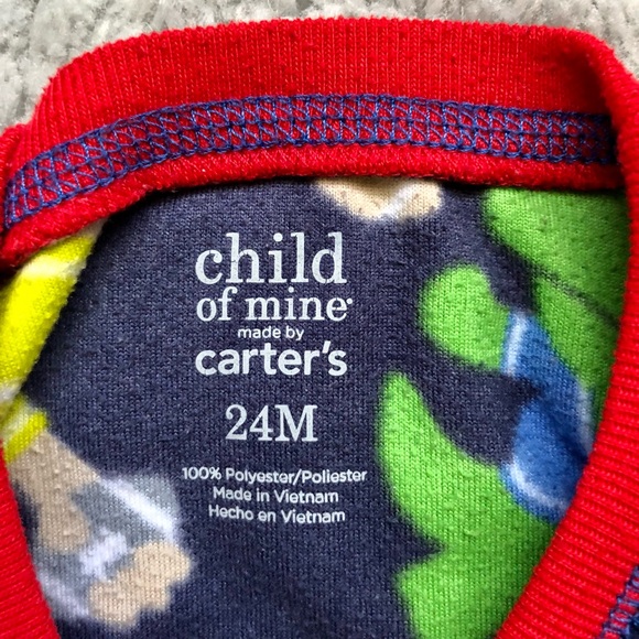 Boy’s Fleece PJ Pajama Set Sz 24 months - Picture 2 of 7